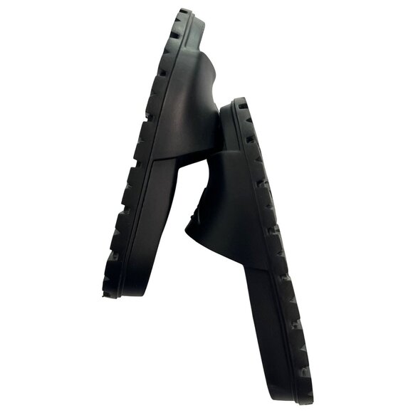 Prada Rubber Slides in Black - Picture 6 of 9